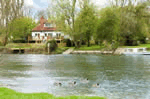Chalmore Hole Ferry House in Wallingford, Oxfordshire, Central England
